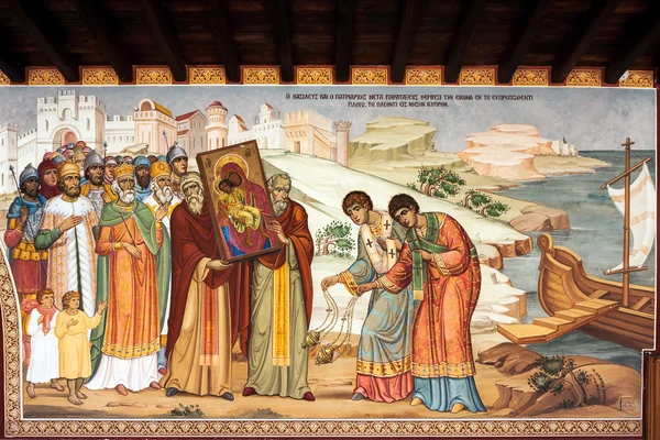 Kykkos Monastery Mural — Stock Photo, Image