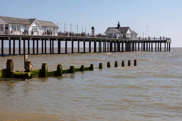 Southwold iskelede görünümünü — Stok fotoğraf