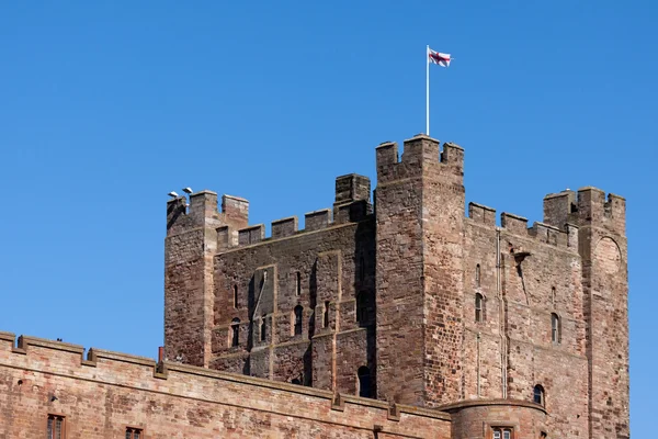 Vew del Castillo de Bamburgh —  Fotos de Stock