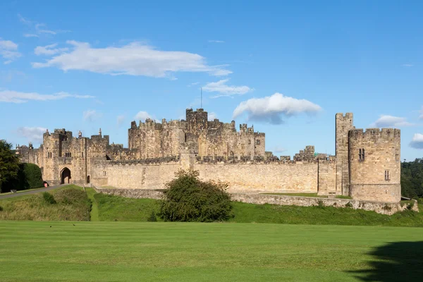 Uitzicht op kasteel alnwick — Stockfoto