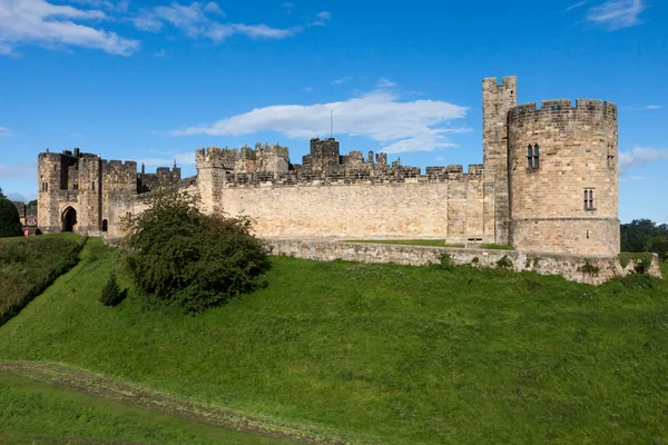 Blick auf die Burg von Alnwick — Stockfoto