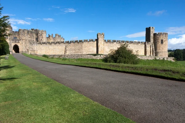 Pohled na hrad alnwick — Stock fotografie