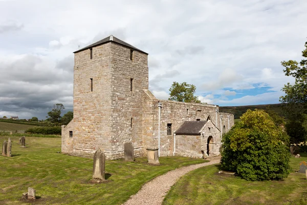 St john Baptistkyrkan på edlingham — Stockfoto