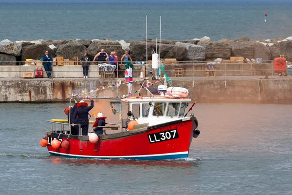 スタイテスに rnli レスキュー デモンストレーション — ストック写真