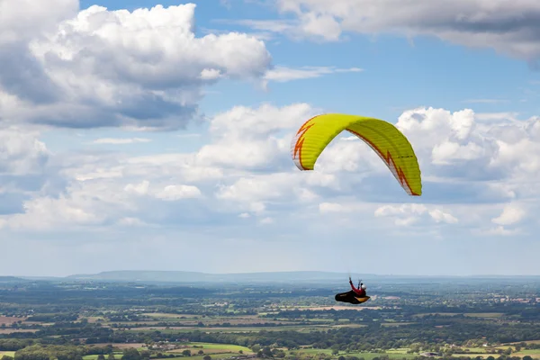 Paragliding na Ďáblova dyke — Stock fotografie