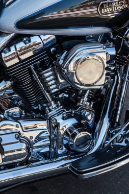 yakın çekim, bir harley davidson motosiklet