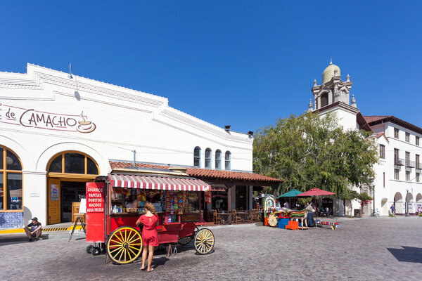 Food cart entrance to Olvera Street Los Angeles
