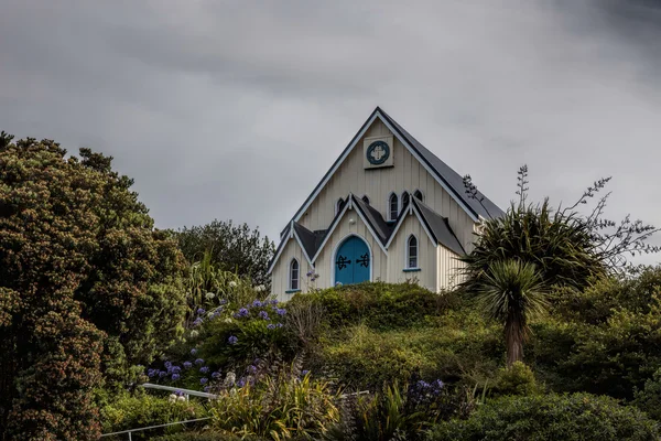 Євангеліє церква в місті kaikoura — стокове фото