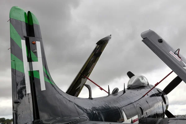 Douglas skyraider geparkeerd op goodwood — Stockfoto