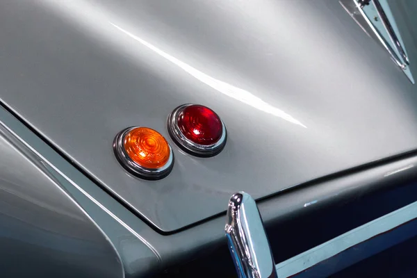 Rear light cluster on a vintage car