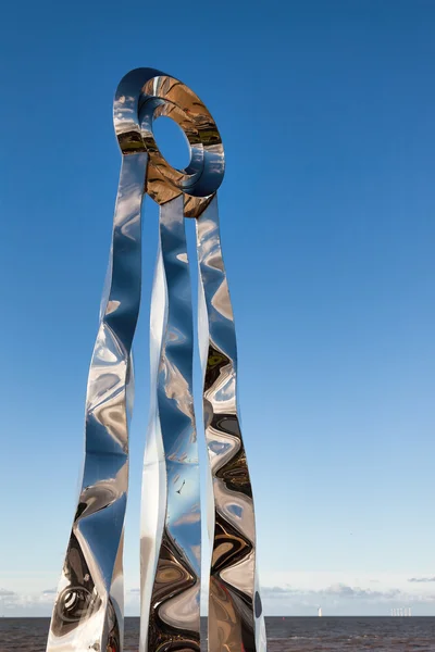 Dechrau uma escultura Diwedd em Prestatyn — Fotografia de Stock