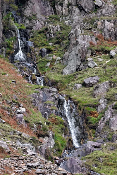 Wasserfall im Snowdownia Nationalpark — Stockfoto