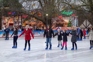 Ice skating in Hyde Park