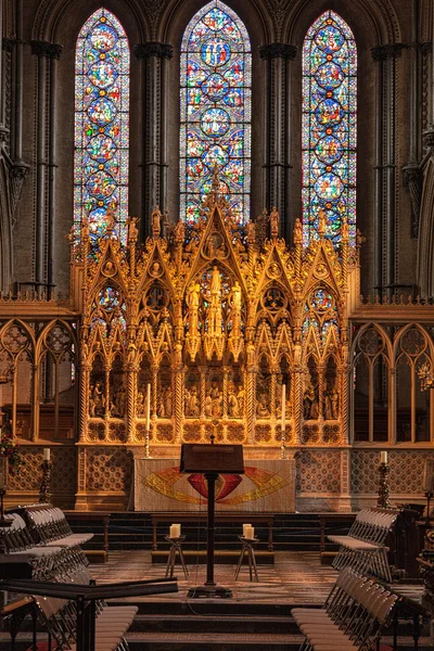 Ett altare på ely cathedral — Stockfoto