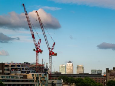 Londra'daki city Vinçler