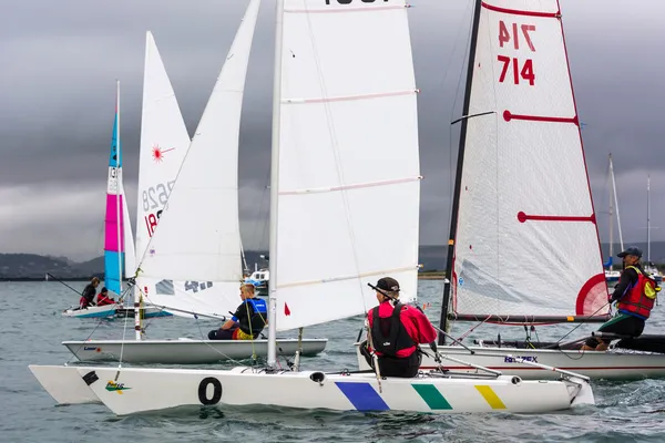 Voile dans l'estuaire de Torridge et Taw — Photo