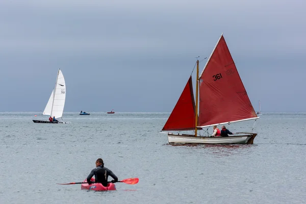 Torridge および taw 河口域でのセーリング — ストック写真