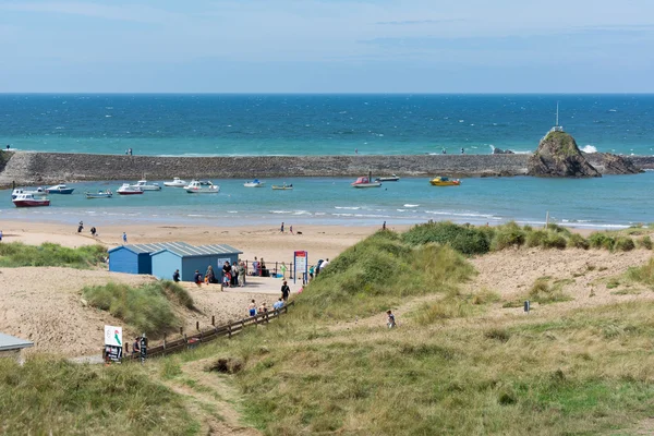 Bude Strand und Hafen — Stockfoto