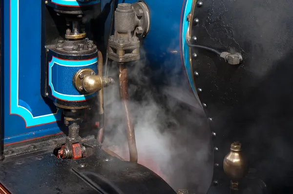 Partial view Bluebell steam engine at Sheffield Park station — Stock Photo, Image