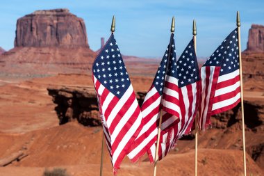Stars and stripes monument valley utah ABD