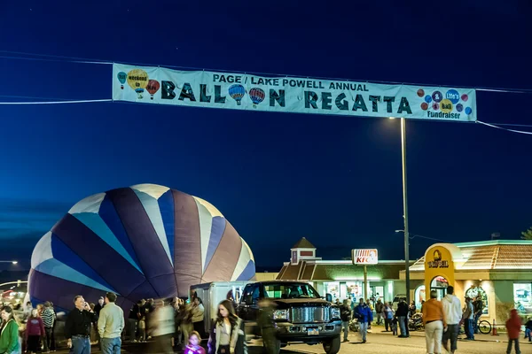 Página e Lago Powell Regata Balão Anual — Fotografia de Stock