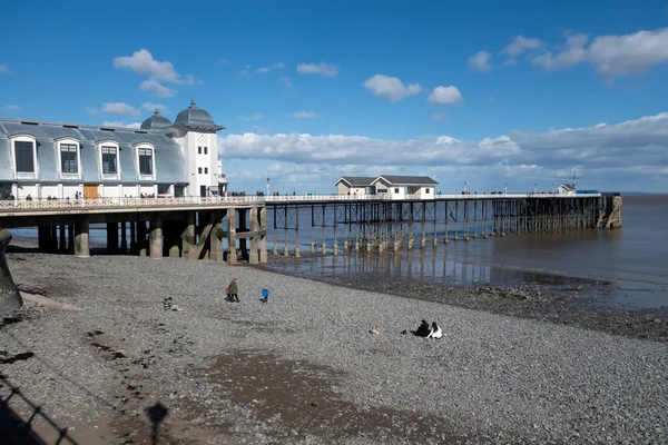 Velká Británie Cardiff březen 2014 - pohled penarth pier — Stock fotografie