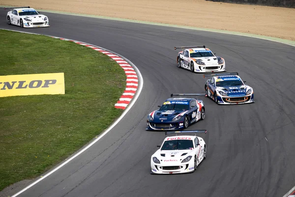 Michelin ginetta gt4 Superpuchar wyścigu marca 2014 — Zdjęcie stockowe