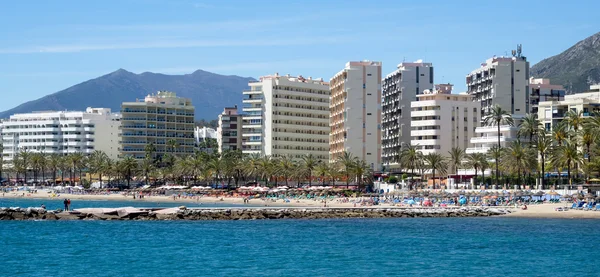 Uitzicht op de kust in marbella — Stockfoto