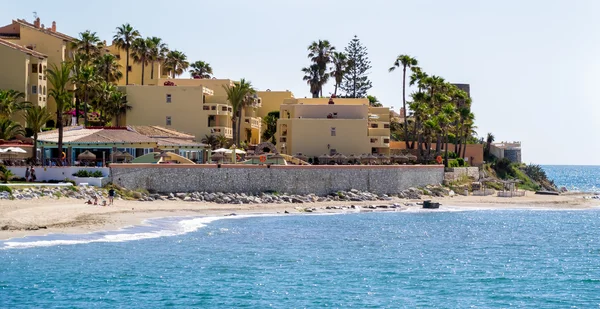 Playa Doña Lola en Calahonda Costa del Sol —  Fotos de Stock