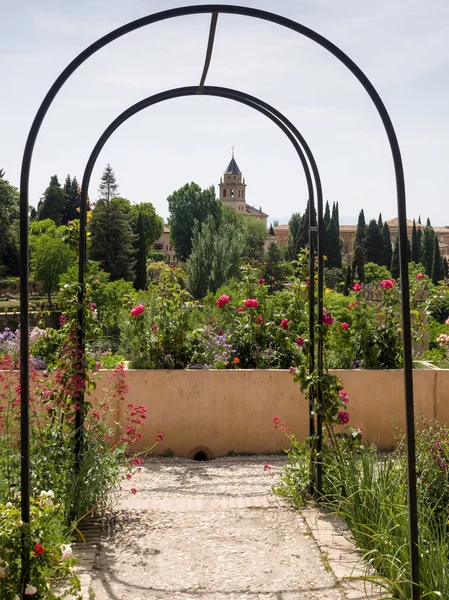 Vue depuis les jardins du palais de l'Alhambra — Photo