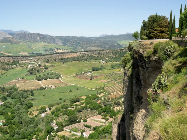 Vista do campo de Ronda Espanha — Fotografia de Stock