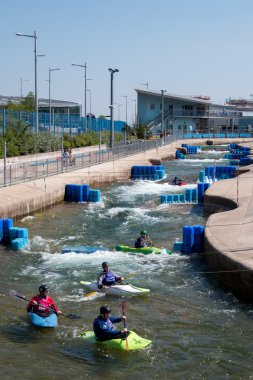 Water Sports at the Cardiff International White Water Centre clipart
