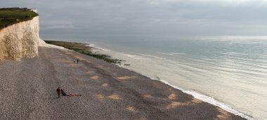 East Sussex'deki / daki Gap Birling dan görünüm