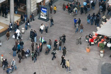 milan'ın işlek cadde