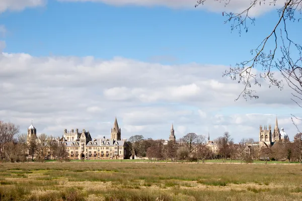 Vista das faculdades da Universidade de Oxford em Oxford — Fotografia de Stock