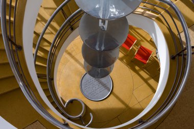 de la warr pavilion bexhill deniz üzerinde merdiven
