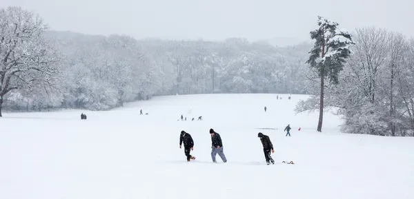 Escena de invierno en East Grinstead — Foto de Stock