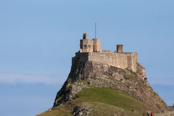 Blick auf die heilige isalnd lindisfarne — Stockfoto