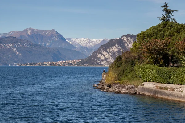 Widok na jezioro como, lecco — Zdjęcie stockowe