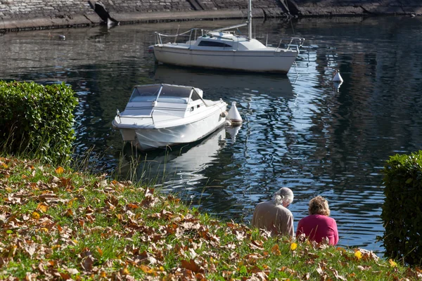 Lake Como at Lecco — Stock Photo, Image