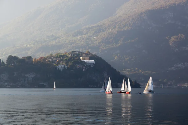 Sailing on Lake Como — Stock Photo, Image