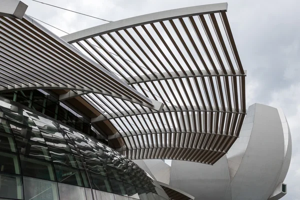 Détail du toit Marina Bay Sands centre commercial à Singapour — Photo