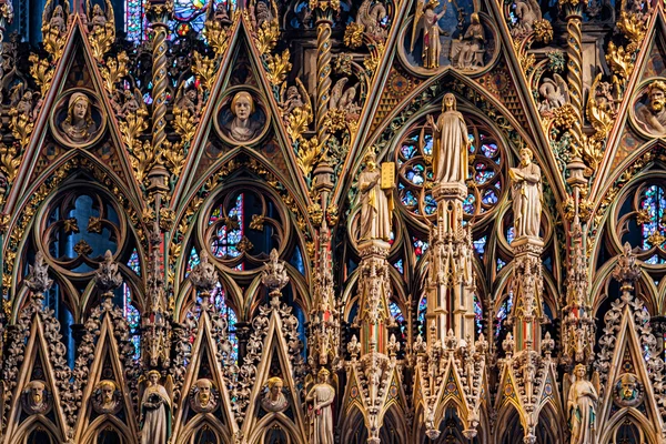 Dettaglio intricato dall'altare della Cattedrale di Ely — Foto Stock