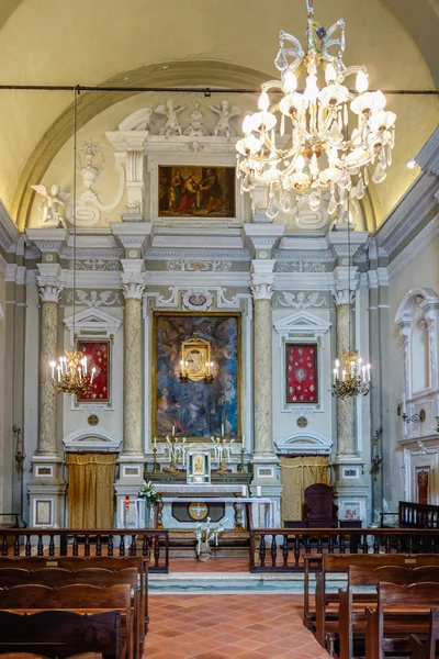 Interior da igreja de Santa Caterina em Pienza — Fotografia de Stock