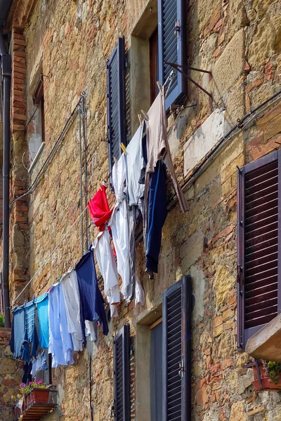 Buildings in Pienza Tuscany — Stock Photo, Image