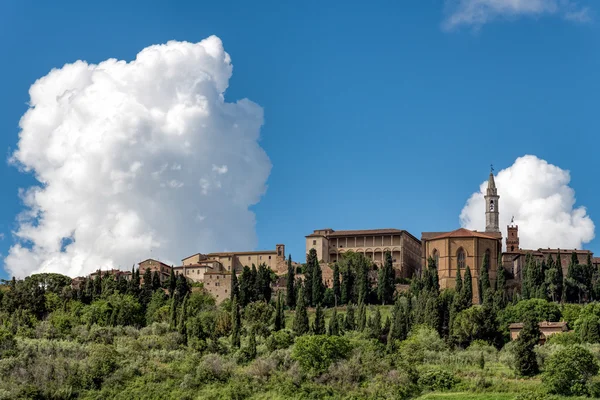 Vista de Pienza en Toscana —  Fotos de Stock