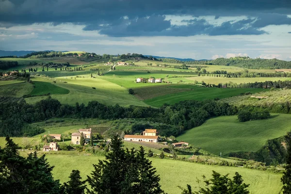 Granja en Val d 'Orcia Toscana —  Fotos de Stock