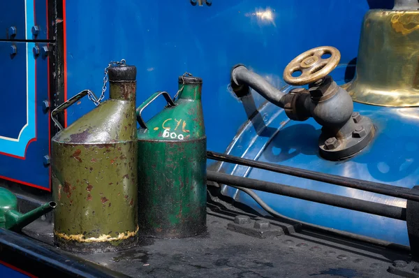 Частковим видом bluebell паровий двигун в Шеффілді парк станція — стокове фото