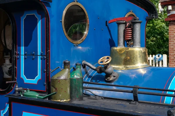 Partial view Bluebell steam engine at Sheffield Park station — Stock Photo, Image