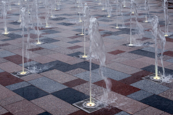 Fountain on Southend seafront 
